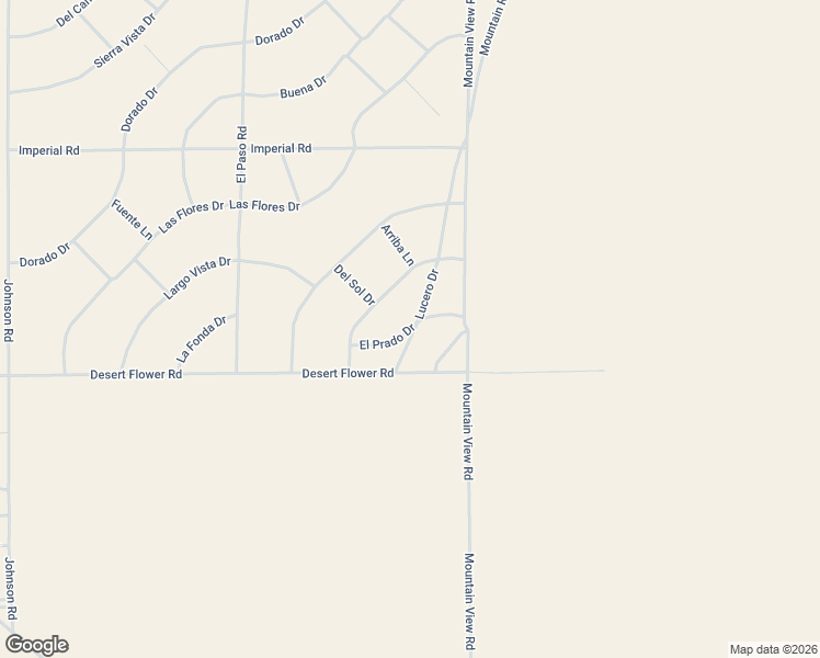 map of restaurants, bars, coffee shops, grocery stores, and more near El Prado Drive in San Bernardino County