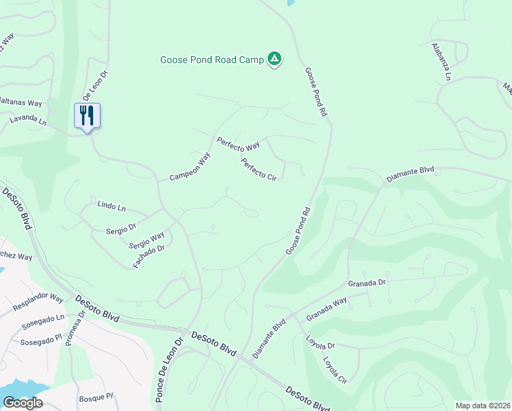 map of restaurants, bars, coffee shops, grocery stores, and more near 27 Sergio Way in Hot Springs Village
