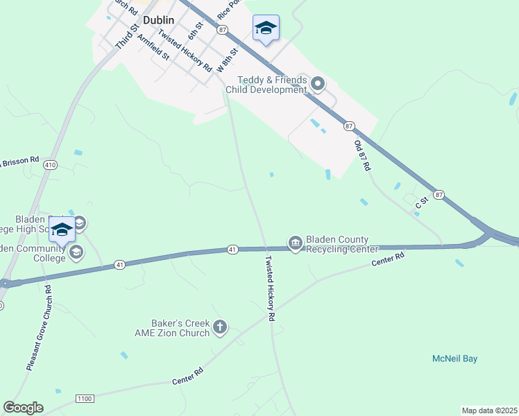 map of restaurants, bars, coffee shops, grocery stores, and more near 819 Twisted Hickory Road in Elizabethtown