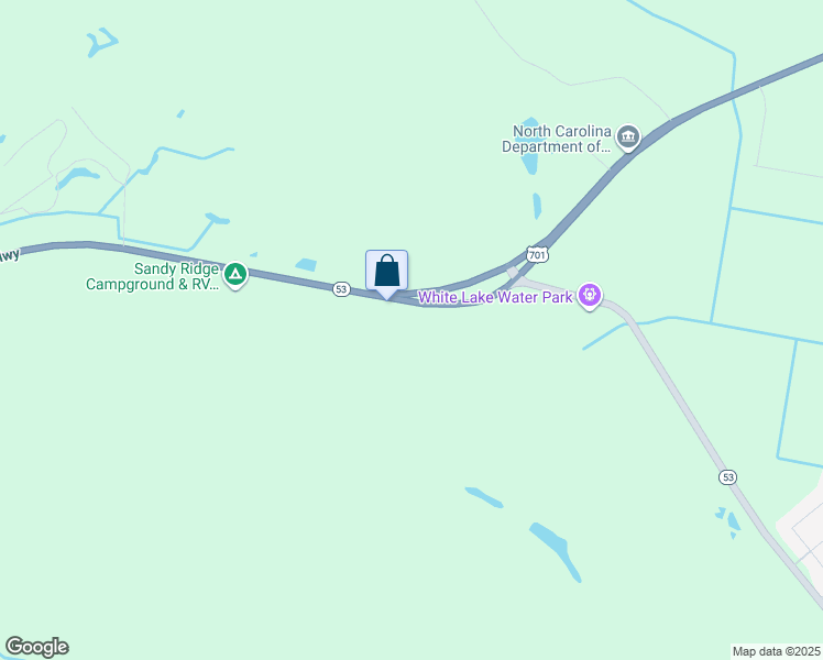 map of restaurants, bars, coffee shops, grocery stores, and more near 5124 U.S. 701 Highway in Elizabethtown