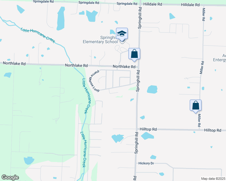map of restaurants, bars, coffee shops, grocery stores, and more near 5967 Pierce Manse Loop in Benton