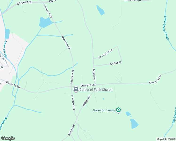 map of restaurants, bars, coffee shops, grocery stores, and more near 2217 Refuge Road in Pendleton