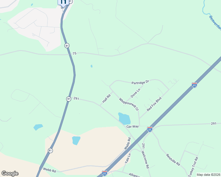 map of restaurants, bars, coffee shops, grocery stores, and more near 2212 Welcome Road in Williamston