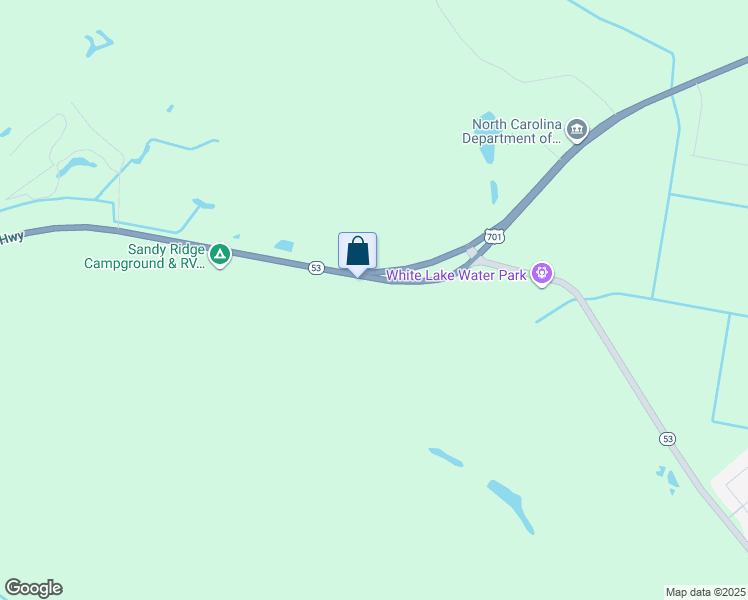 map of restaurants, bars, coffee shops, grocery stores, and more near 5124 U.S. 701 Highway in Elizabethtown