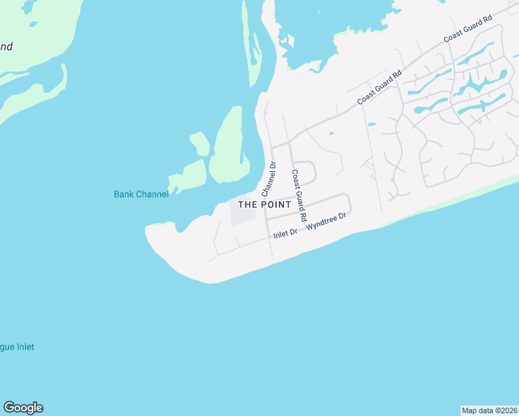 map of restaurants, bars, coffee shops, grocery stores, and more near 201 Channel Drive in Emerald Isle