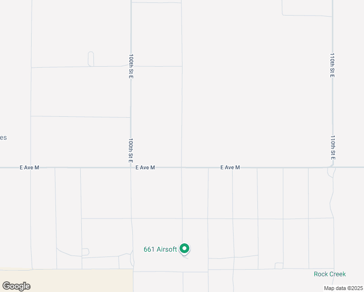 map of restaurants, bars, coffee shops, grocery stores, and more near 102nd Street East in Lancaster