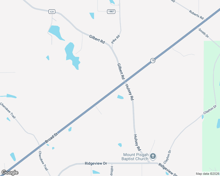 map of restaurants, bars, coffee shops, grocery stores, and more near Broad Street in Henagar