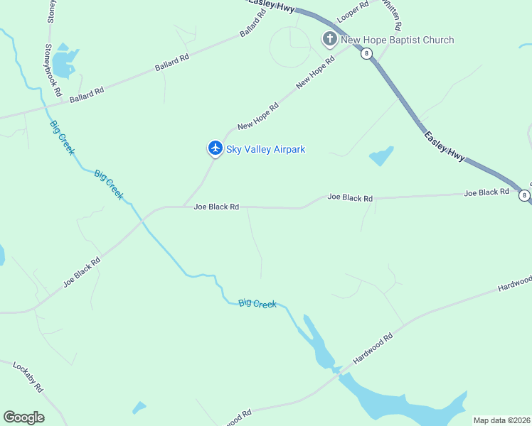 map of restaurants, bars, coffee shops, grocery stores, and more near 250 Joe Black Road in Pelzer