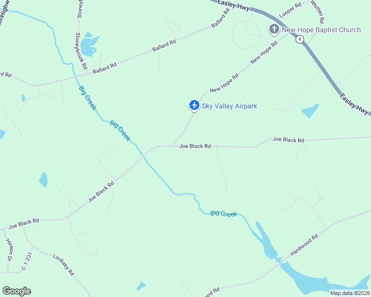 map of restaurants, bars, coffee shops, grocery stores, and more near 250-286 Joe Black Road in Pelzer