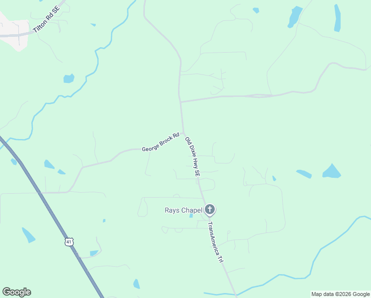 map of restaurants, bars, coffee shops, grocery stores, and more near 109 George Brock Road Southeast in Resaca