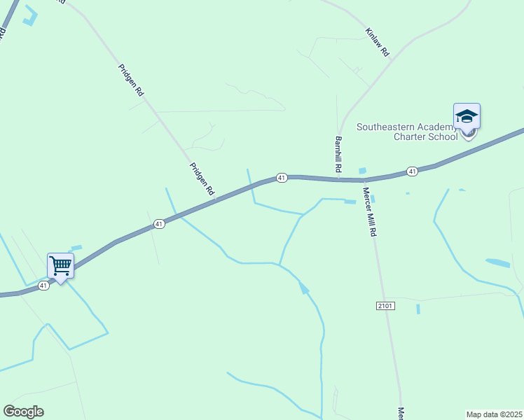 map of restaurants, bars, coffee shops, grocery stores, and more near 11456 North Carolina 41 in Lumberton