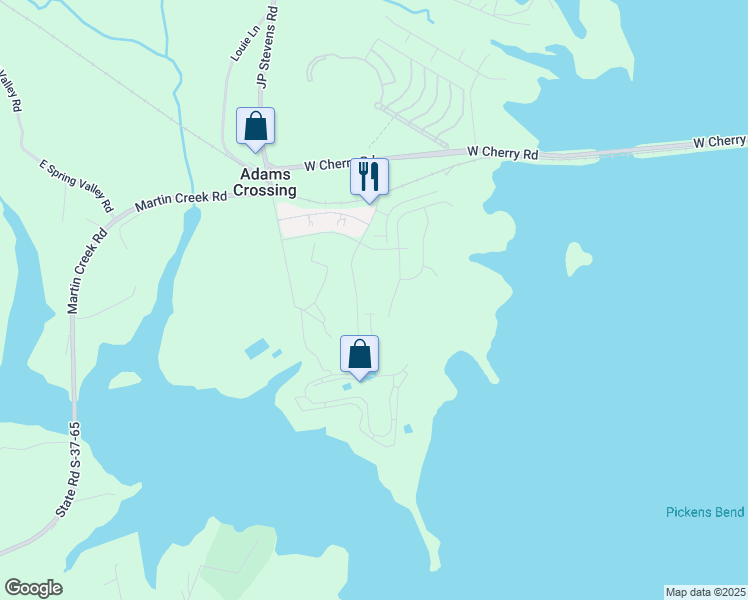 map of restaurants, bars, coffee shops, grocery stores, and more near 679 Edinburgh Way in Seneca
