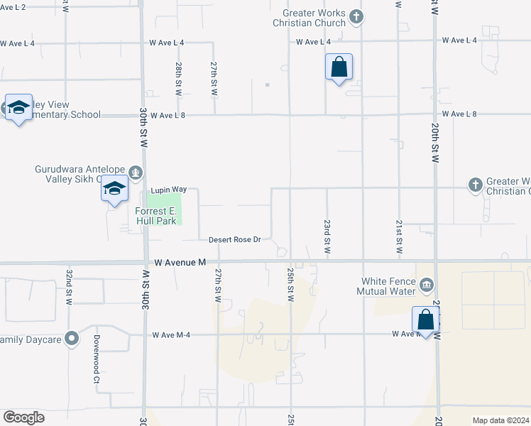 map of restaurants, bars, coffee shops, grocery stores, and more near 2540 Shmily Court in Lancaster