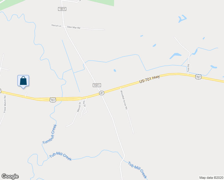 map of restaurants, bars, coffee shops, grocery stores, and more near Highway 53 in Elizabethtown