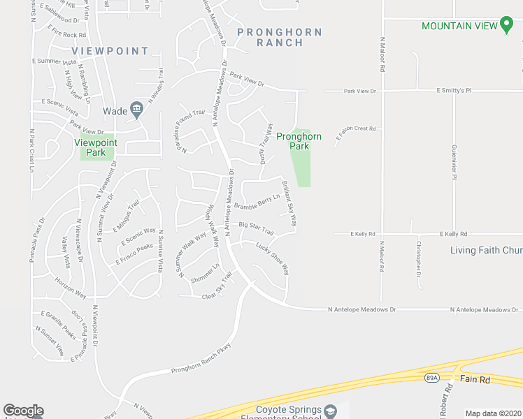 map of restaurants, bars, coffee shops, grocery stores, and more near 7839 Bramble Berry Lane in Prescott Valley