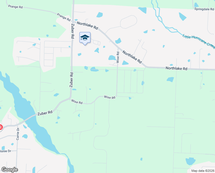 map of restaurants, bars, coffee shops, grocery stores, and more near 3712 Wise Road in Alexander