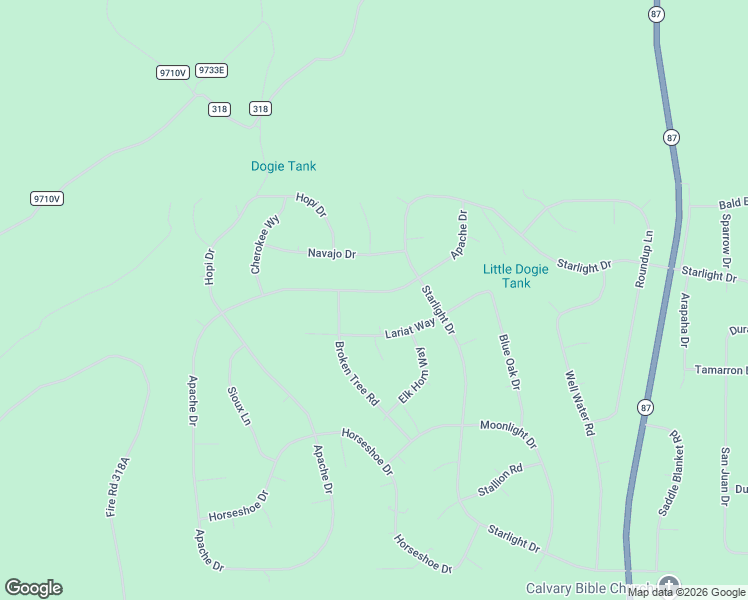 map of restaurants, bars, coffee shops, grocery stores, and more near 3993 Apache Drive in Happy Jack