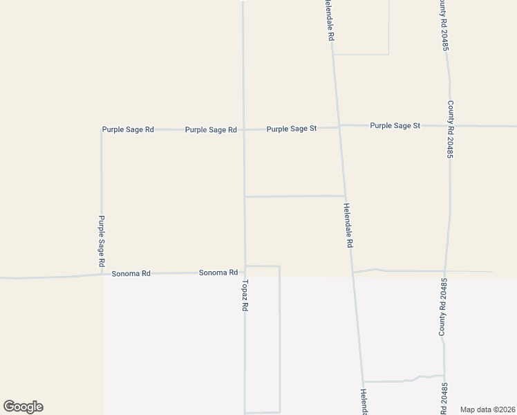 map of restaurants, bars, coffee shops, grocery stores, and more near Topaz Road in Adelanto