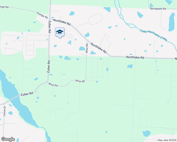 map of restaurants, bars, coffee shops, grocery stores, and more near 3712 Wise Road in Alexander