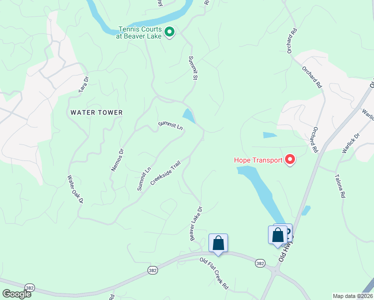 map of restaurants, bars, coffee shops, grocery stores, and more near 8 Creekside Trail in Ellijay