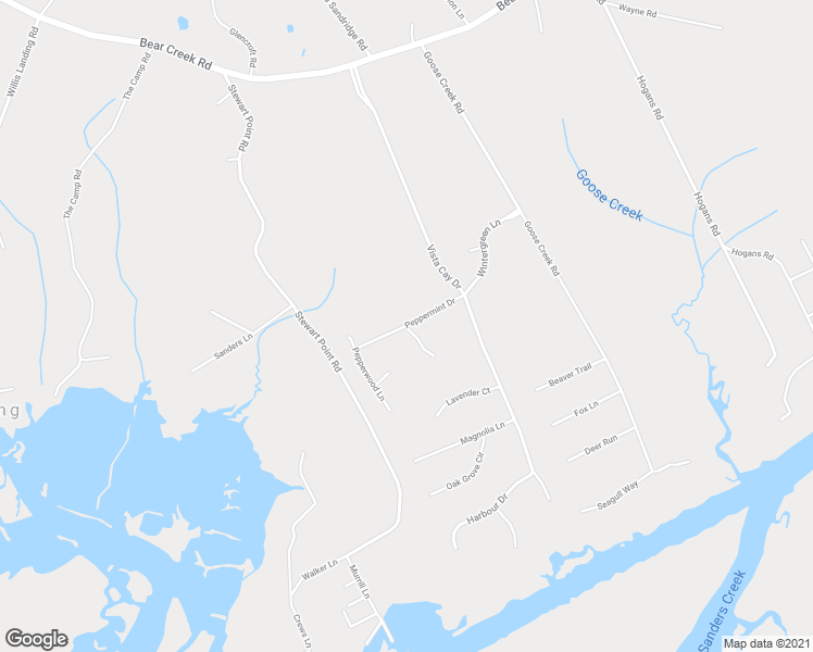 map of restaurants, bars, coffee shops, grocery stores, and more near Peppermint Lane in Hubert