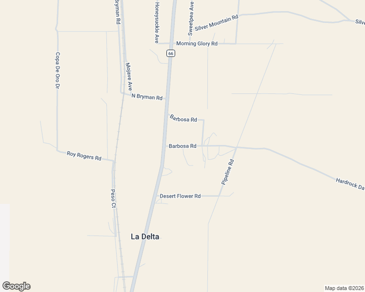 map of restaurants, bars, coffee shops, grocery stores, and more near Barbosa Road in San Bernardino County