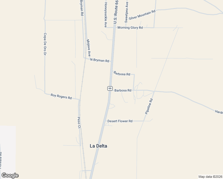 map of restaurants, bars, coffee shops, grocery stores, and more near Barbosa Road in San Bernardino County