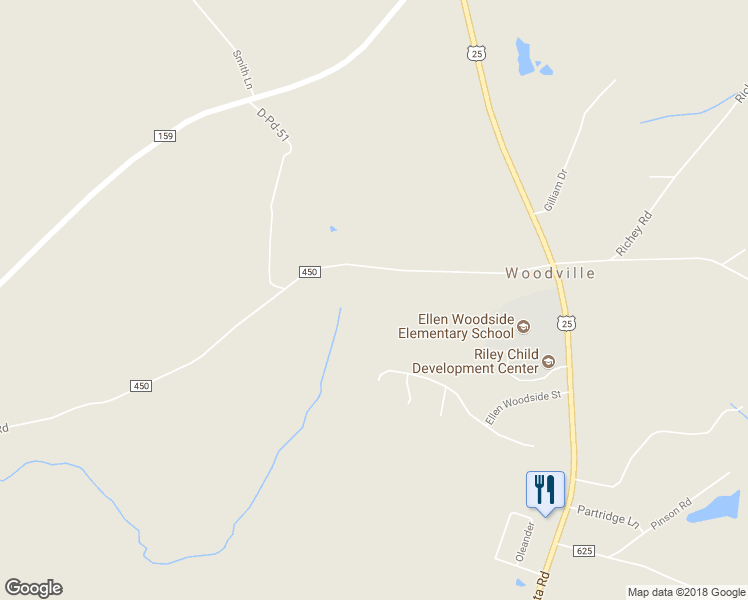 map of restaurants, bars, coffee shops, grocery stores, and more near 230 Woodville Road in Pelzer