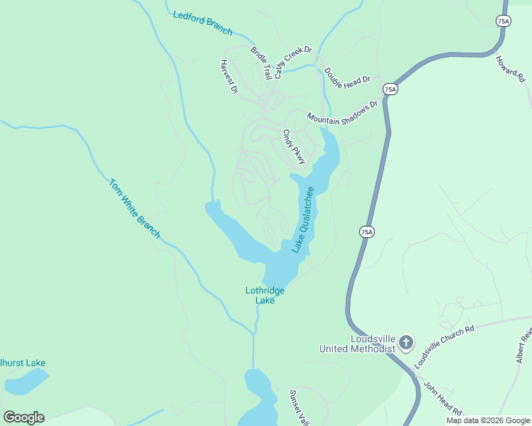 map of restaurants, bars, coffee shops, grocery stores, and more near 1103 Mountain Shadows Drive in Cleveland