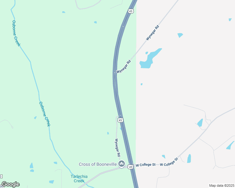 map of restaurants, bars, coffee shops, grocery stores, and more near in Booneville