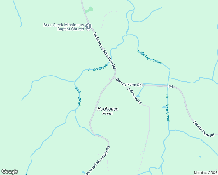 map of restaurants, bars, coffee shops, grocery stores, and more near 6030 Underwood Mountain Road in Tuscumbia