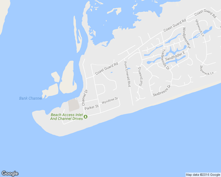map of restaurants, bars, coffee shops, grocery stores, and more near 118 Wyndward Court in Emerald Isle