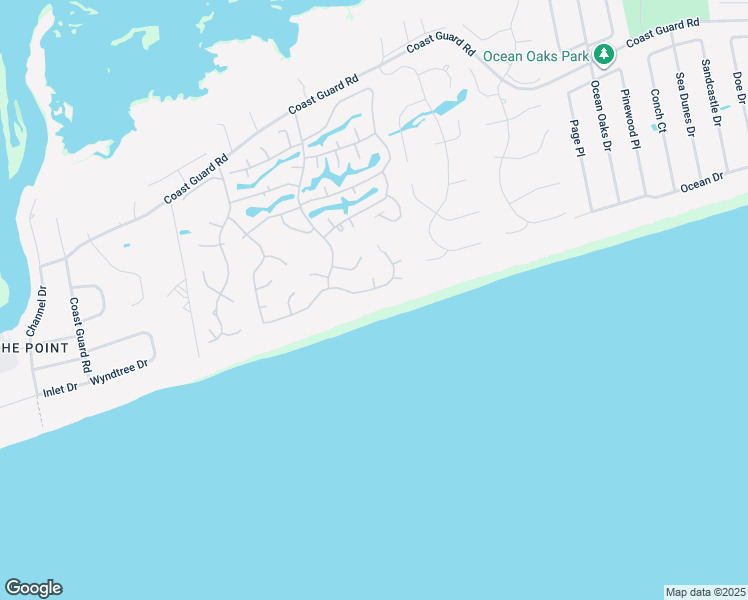 map of restaurants, bars, coffee shops, grocery stores, and more near 10025 Seabreeze Drive in Emerald Isle
