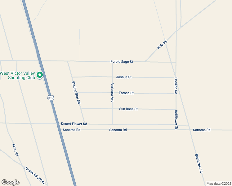 map of restaurants, bars, coffee shops, grocery stores, and more near Torosa Street in Adelanto