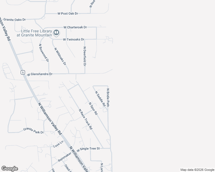 map of restaurants, bars, coffee shops, grocery stores, and more near 2080 West Jockey Path Road in Prescott