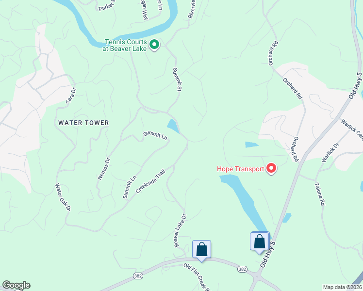 map of restaurants, bars, coffee shops, grocery stores, and more near 51 Hidden Terrace in Ellijay