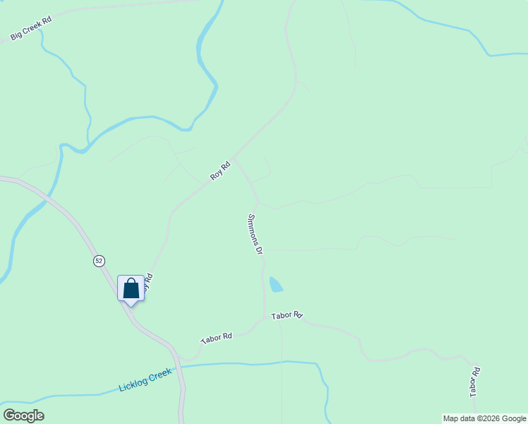 map of restaurants, bars, coffee shops, grocery stores, and more near 442-534 Simmons Drive in Ellijay