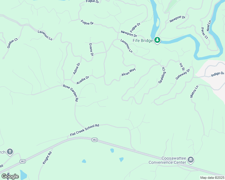 map of restaurants, bars, coffee shops, grocery stores, and more near Alcan Way in Ellijay