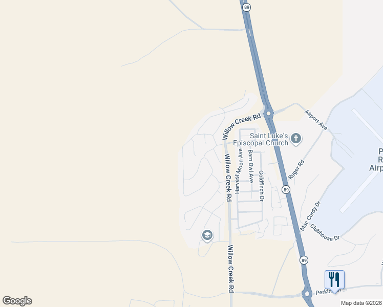 map of restaurants, bars, coffee shops, grocery stores, and more near in Prescott