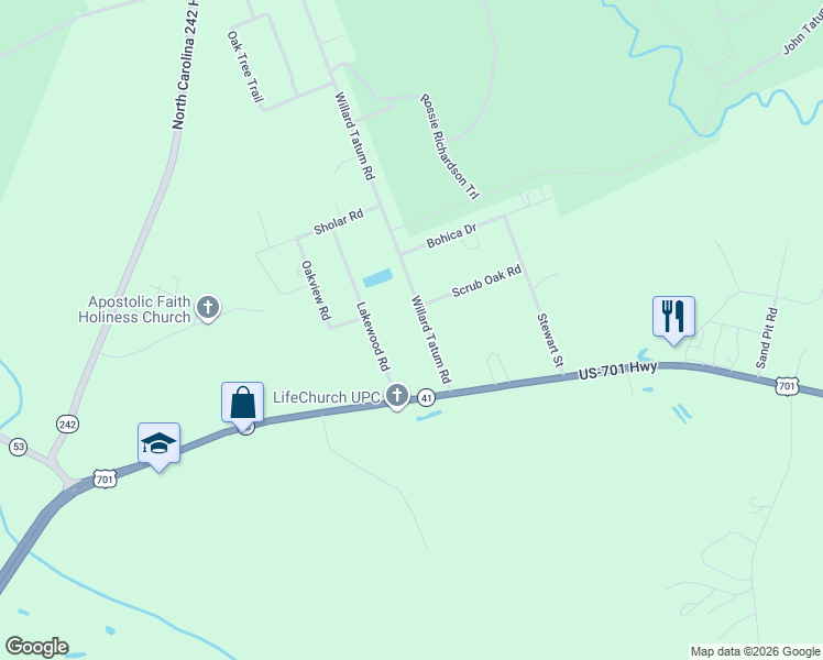 map of restaurants, bars, coffee shops, grocery stores, and more near 2-210 State Road 1512 in Elizabethtown