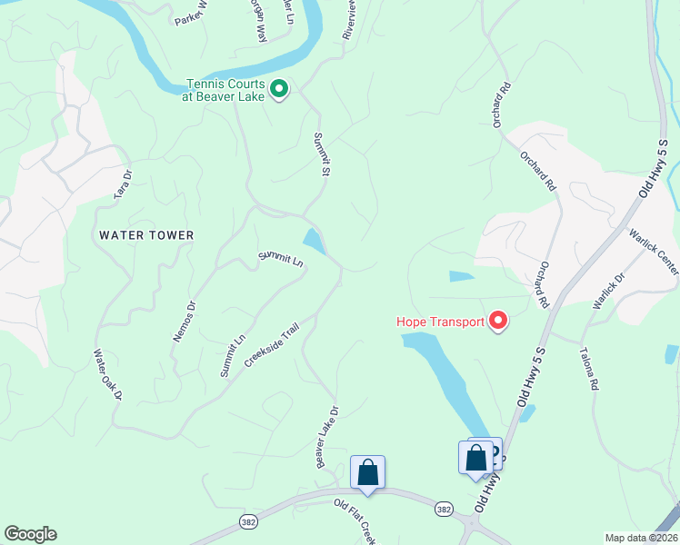 map of restaurants, bars, coffee shops, grocery stores, and more near 51 Hidden Terrace in Ellijay