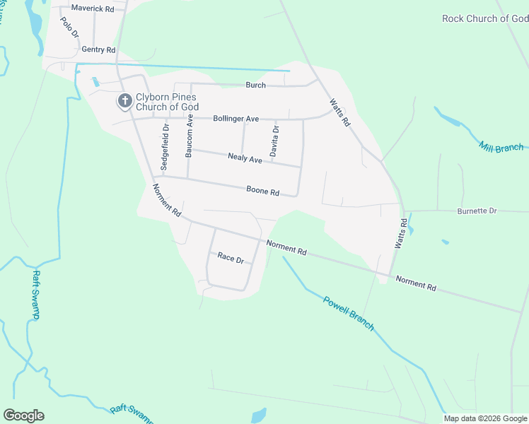 map of restaurants, bars, coffee shops, grocery stores, and more near 25 Jingle Drive in Lumberton