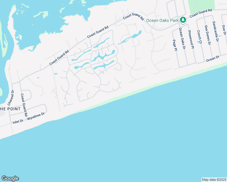 map of restaurants, bars, coffee shops, grocery stores, and more near 10025 Seabreeze Dr in Emerald Isle