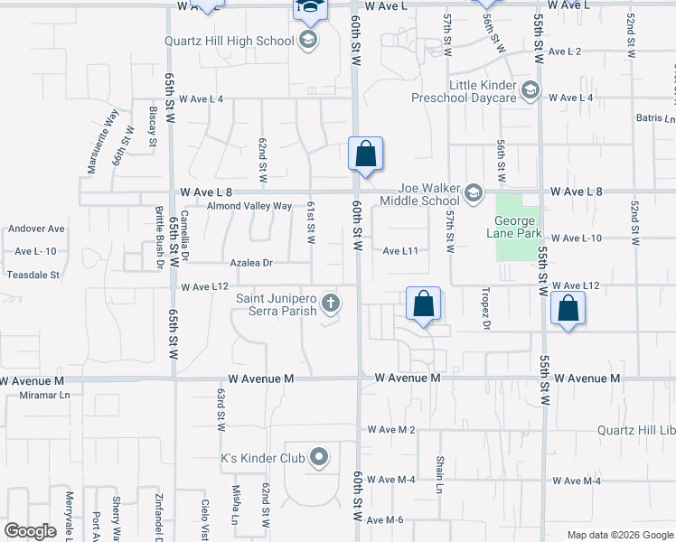 map of restaurants, bars, coffee shops, grocery stores, and more near 6032 Tulip Circle in Lancaster