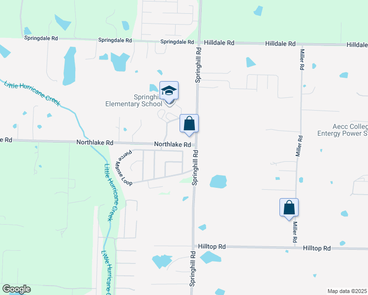 map of restaurants, bars, coffee shops, grocery stores, and more near 6501 Pierce Manse Loop in Benton