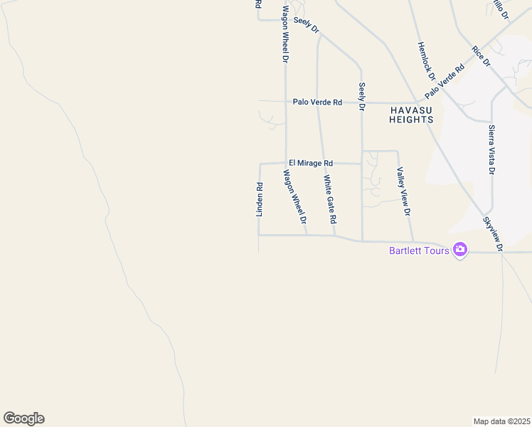 map of restaurants, bars, coffee shops, grocery stores, and more near 7568 Linden Road in Lake Havasu City