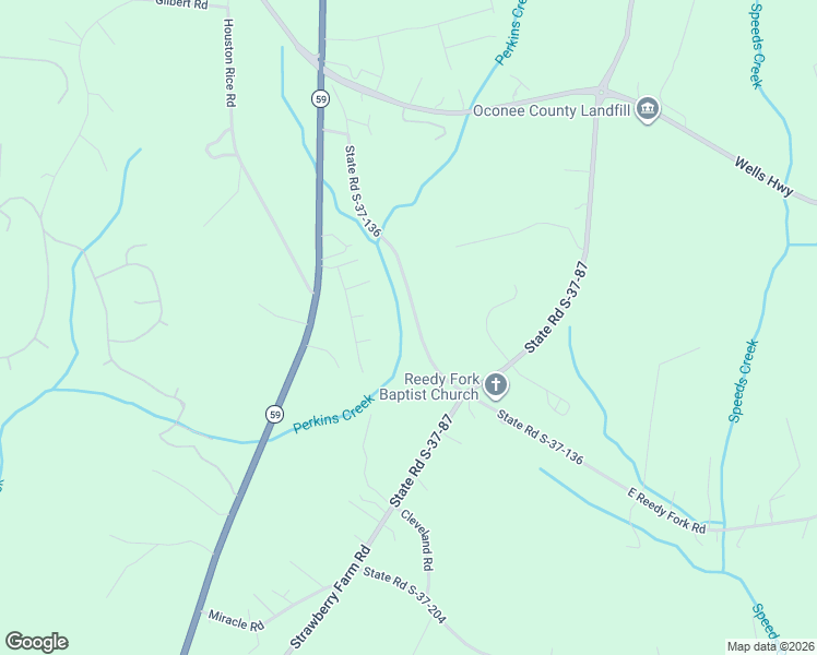 map of restaurants, bars, coffee shops, grocery stores, and more near 232 West Reedy Fork Road in Seneca