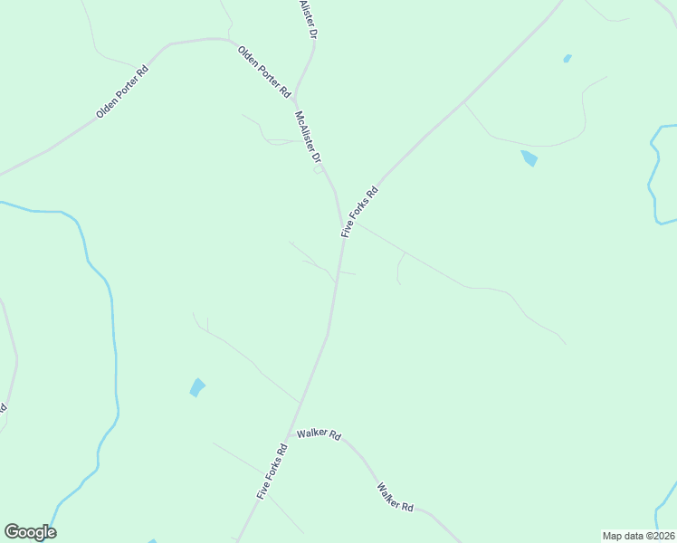 map of restaurants, bars, coffee shops, grocery stores, and more near 1550 Five Forks Road in Pendleton