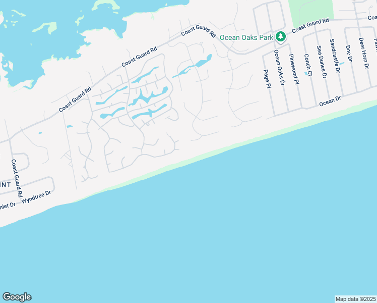 map of restaurants, bars, coffee shops, grocery stores, and more near 9937 Louise Howard Court in Emerald Isle