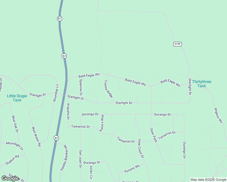 map of restaurants, bars, coffee shops, grocery stores, and more near 62 Coyote Ridge in Happy Jack